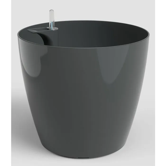 ARTEVASI San Remo SWS 42 BR - Pot de fleurs pour intérieur et extérieur en plastique - Ø42,7 x H39,5 cm - 42,3 litres - Gris anthracite ARTEVASI San Remo SWS 42 BR - Pot de fleurs pour intérieur et extérieur en plastique - Ø42,7 x H39,5 cm - 42,3 litres - Gris anthracite
