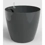 ARTEVASI San Remo SWS 42 BR - Pot de fleurs pour intérieur et extérieur en plastique - Ø42,7 x H39,5 cm - 42,3 litres - Gris anthracite