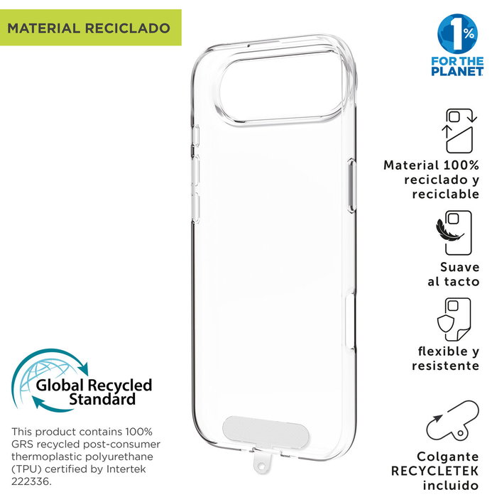 Protection pour téléphone portable Muvit for Change iPhone Air Transparent