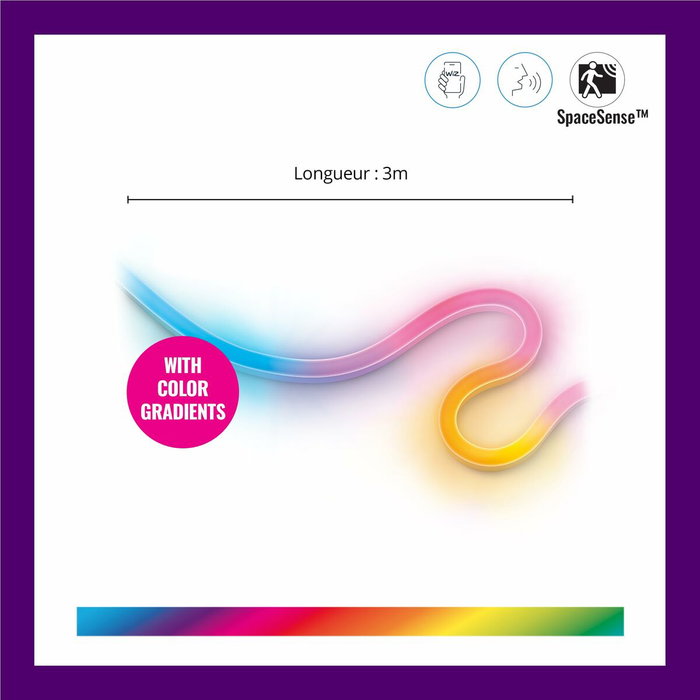 Ruban néon Wiz 3 m Blanc