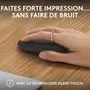Logitech M350s Pebble Mouse 2 - Souris sans fil Bluetooth Graphite - Compatible 3 appareils, bouton personnalisable, plastique recyclé