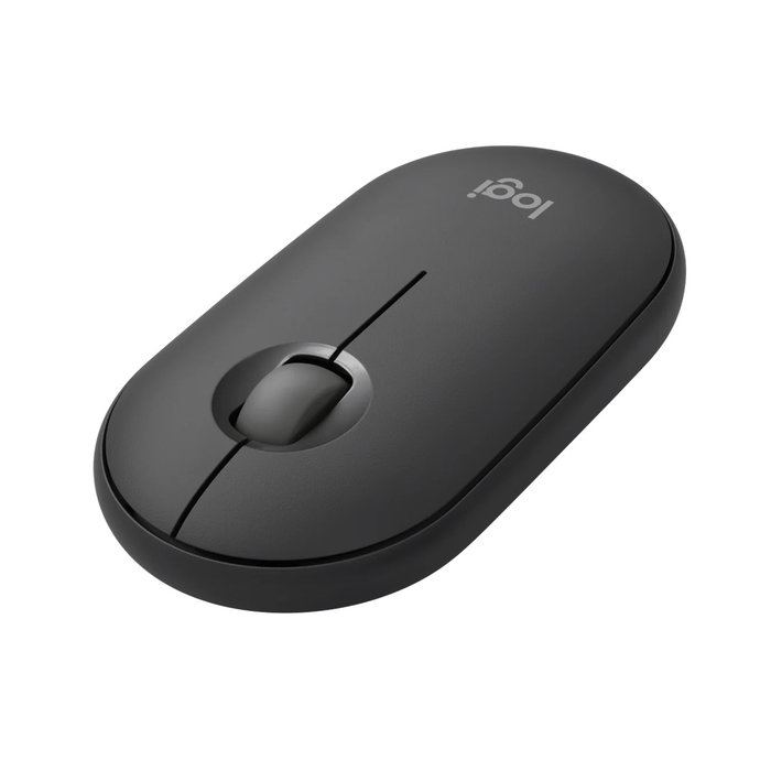 Logitech Pebble Mouse 2 M350s Souris sans fil Bluetooth silencieuse Noire