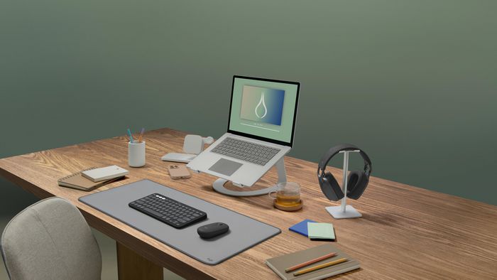 Logitech M350s Pebble Mouse 2 - Souris Bluetooth Ultra-Portable Silencieuse, Design Fin et Rond, Connexion Multi-Appareils, 2 Ans Autonomie