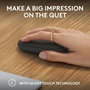 Logitech M350s Pebble Mouse 2 - Souris Bluetooth Ultra-Portable Silencieuse, Design Fin et Rond, Connexion Multi-Appareils, 2 Ans Autonomie