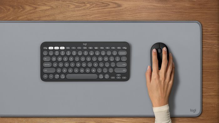 Logitech M350s Pebble Mouse 2 - Souris Bluetooth Ultra-Portable Silencieuse, Design Fin et Rond, Connexion Multi-Appareils, 2 Ans Autonomie