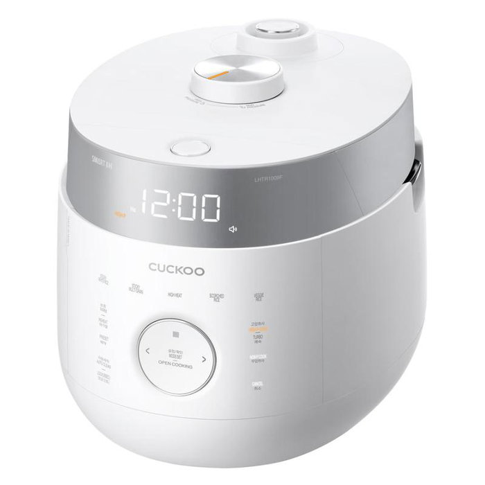 Cuckoo Cuiseur à Riz Électrique 1800 ml Blanc Argenté CRP-LHTR1009F - Modèle CRPLHTR1009F
