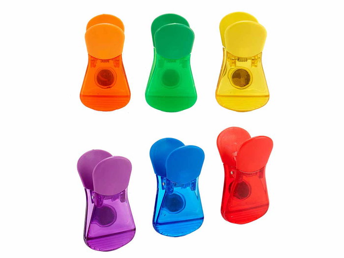 KINVARA Lot de 24 Pinces Clips Magnétiques Assorties