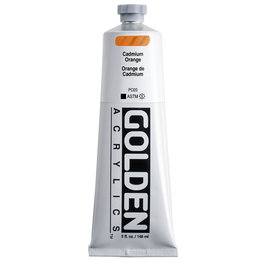 Golden Peinture acrylique à corps lourd Orange Cadmium 148 ml