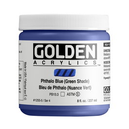 Golden Couleurs Acryliques Heavy Body Thaloblue (Vert) 237 ml