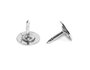 Innspiro Lot de 10 aiguilles pins métalliques avec base argentée 8x9mm