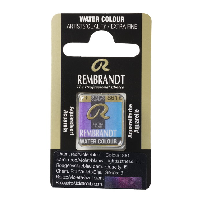 Rembrandt Aquarelle en pastille Rojizo/Violeta/Azul Camaleón 861 Rembrandt Aquarelle en pastille Rojizo/Violeta/Azul Camaleón 861