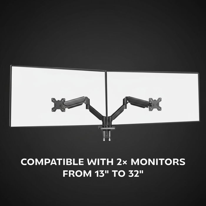 Support de table d'écran Mars Gaming MARMPRO2 32" 10"