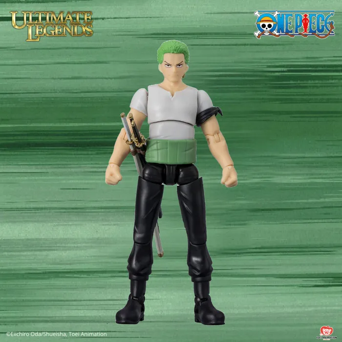 Bandai - Ultimate Legends Figurine articulée One Piece - Roronoa Zoro 12 cm, figurine de collection