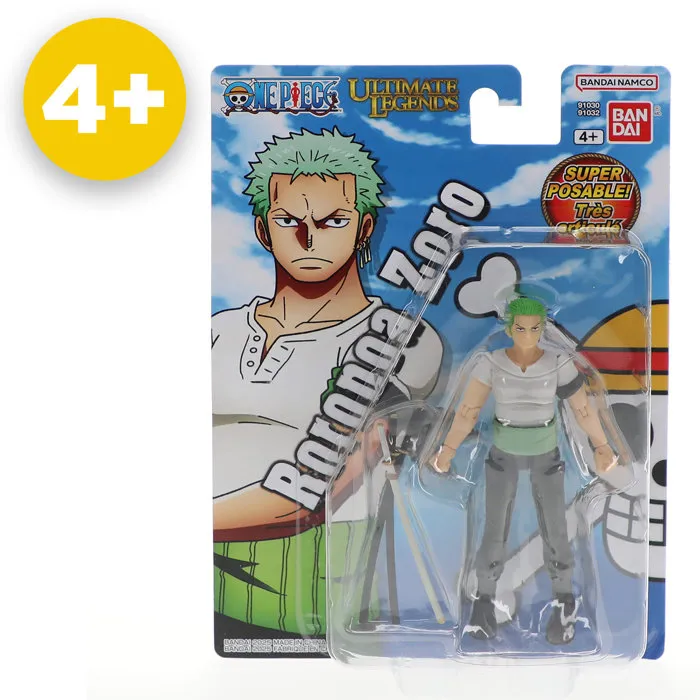 Bandai - Ultimate Legends Figurine articulée One Piece - Roronoa Zoro 12 cm, figurine de collection