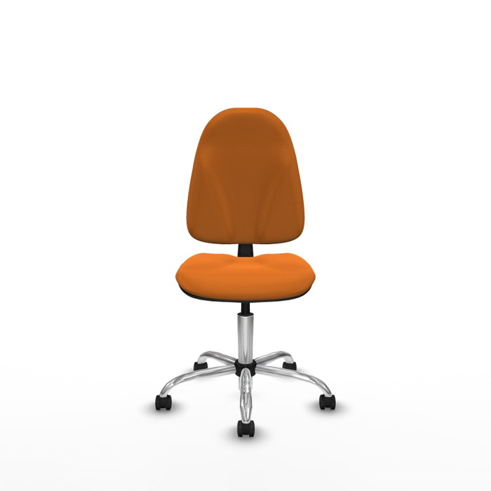 PIQUERAS Y CRESPO Chaise de bureau Algarra orange en similicuir