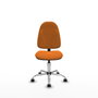 PIQUERAS Y CRESPO Chaise de bureau Algarra orange en similicuir