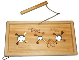 TALOX Planche de dénoyautage pour olives avec lame 32x19x3,5 cm