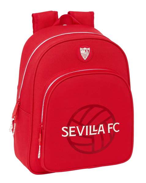 Safta Mochila Infantil ADAP.CARRO Sevilla FC - Sac à dos pour enfant, thème club de football, 28 x 34 x 10 cm