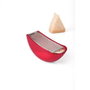 Alessi AARU01 R Rallador à fromage et récipient de service Parménide en résine rouge - Design Alejandro Ruiz