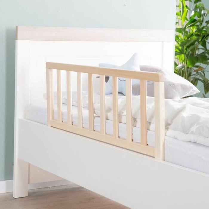 Roba Barrière de Lit 90 cm Marron en Bois Naturel