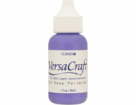 Tsukineko Encre textile VERSACRAFT bleu Deep Periwinkle 30ml