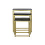 Jeu de 3 tables DKD Home Decor Noir Doré 50 x 35 x 60 cm