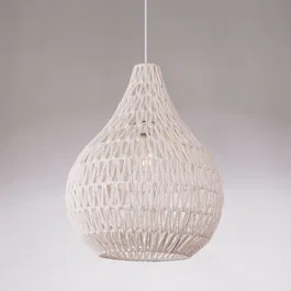 Lampe Suspendue Corde Naturelle Orsk SKD-P80027 - Design Chaleureux et Frais pour Salon, Salle à Manger, Restaurant