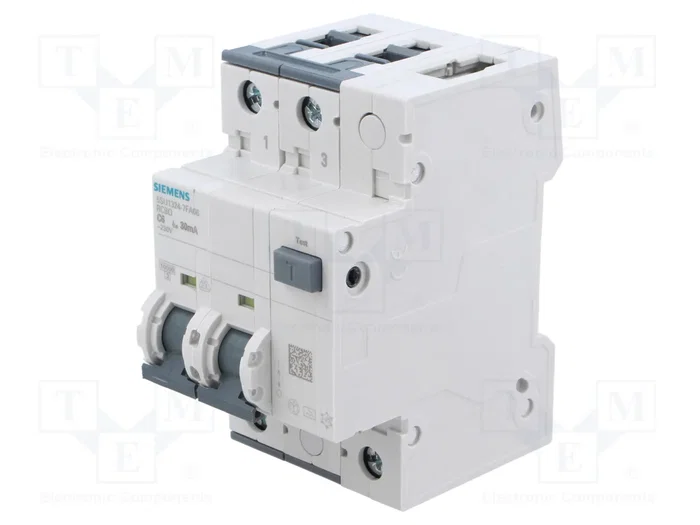 SIEMENS 5SU1324-7FA06 Interrupteur différentiel Type A 6A 30mA 2 pôles SIEMENS 5SU1324-7FA06 Interrupteur différentiel Type A 6A 30mA 2 pôles