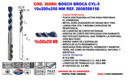 Bosch Mèche à béton CYL-5 LongLife 10x200x250 mm