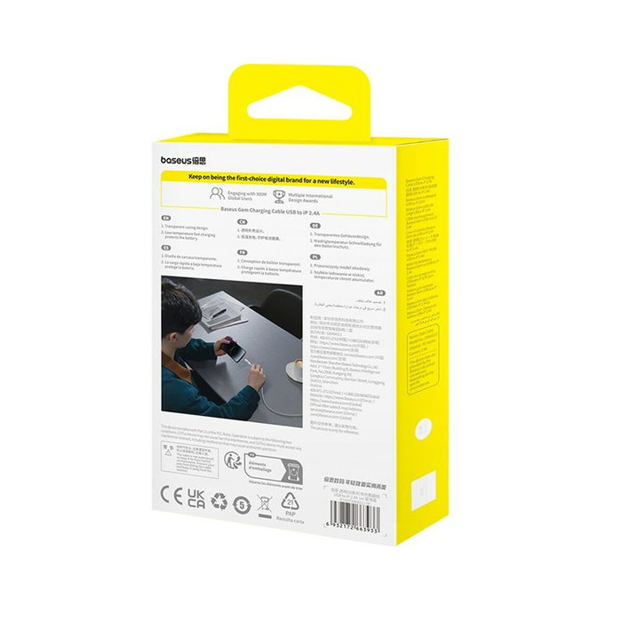 Baseus Câble USB vers Lightning Bleu 1 m