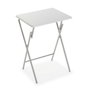 Table Piable Versa Blanc Métal Bois MDF (37,5 x 65,5 x 47,5 cm)
