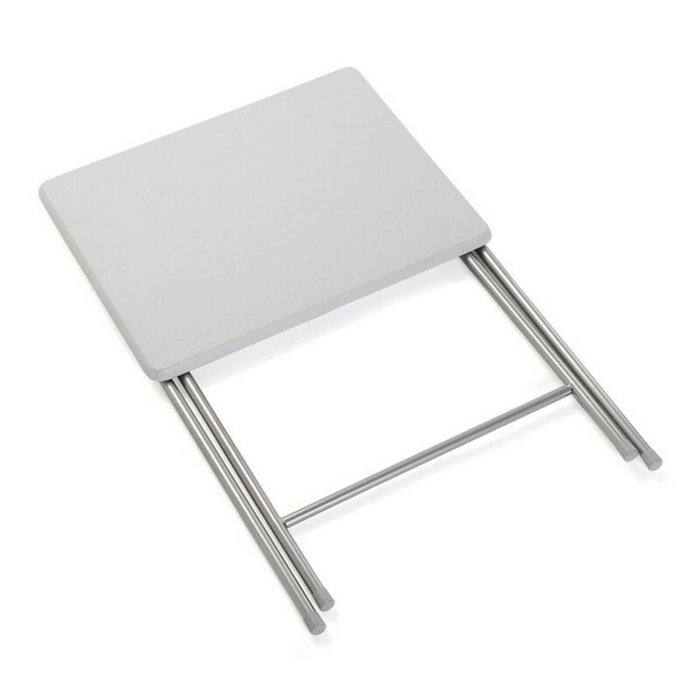 Table Piable Versa Blanc Métal Bois MDF (37,5 x 65,5 x 47,5 cm)