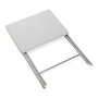 Table Piable Versa Blanc Métal Bois MDF (37,5 x 65,5 x 47,5 cm)