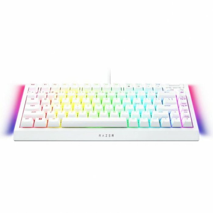Clavier pour jeu Razer RZ03-05001700-R3M1 Blanc Clavier pour jeu Razer RZ03-05001700-R3M1 Blanc