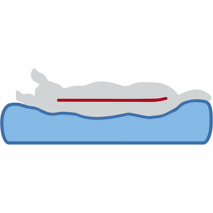 Matelas Trixie Vital Noah Gris clair 60 × 45 cm