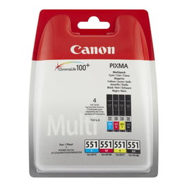 Canon CLI-551 Multipack Cartouches d'encre C M Y (Cyan, Magenta, Jaune) Original
