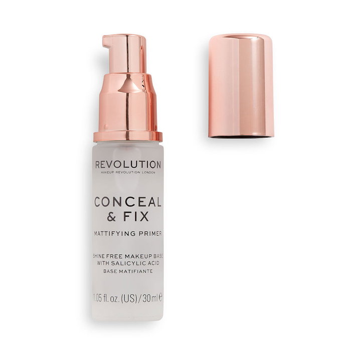 Revolution Make Up CONCEAL & FIX Base Matifiante, Maquillage Longue Tenue avec Acide Salicylique, 30 ml Revolution Make Up CONCEAL & FIX Base Matifiante, Maquillage Longue Tenue avec Acide Salicylique, 30 ml
