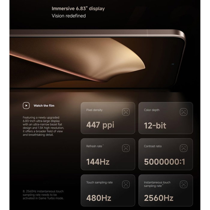 Smartphone Xiaomi 15T Pro 5G 6,83" Octa Core Mediatek Dimensity 9400+ 12 GB RAM 512 GB Or
