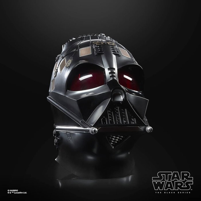 Hasbro - Replica du Casque Électronique de Darth Vader - Inspiré de Obi-Wan Kenobi - Star Wars - Décor Détailé avec Sons et Base d'Exposition