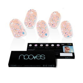 Nooves Ongles Gel Pêche Premium Luxe Metallic 20 unités
