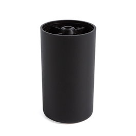 Q&Q Aron D55 H105 - Patte de meuble en plastique ronde, diamètre 55 mm, hauteur 105 mm, couleur noir
