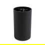 Q&Q Aron D55 H105 - Patte de meuble en plastique ronde, diamètre 55 mm, hauteur 105 mm, couleur noir