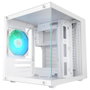 Mars Gaming MC-CUBE Boîtier MicroATX Cube Panoramique avec Vitre Trempée et Ventilateur ARGB 120mm