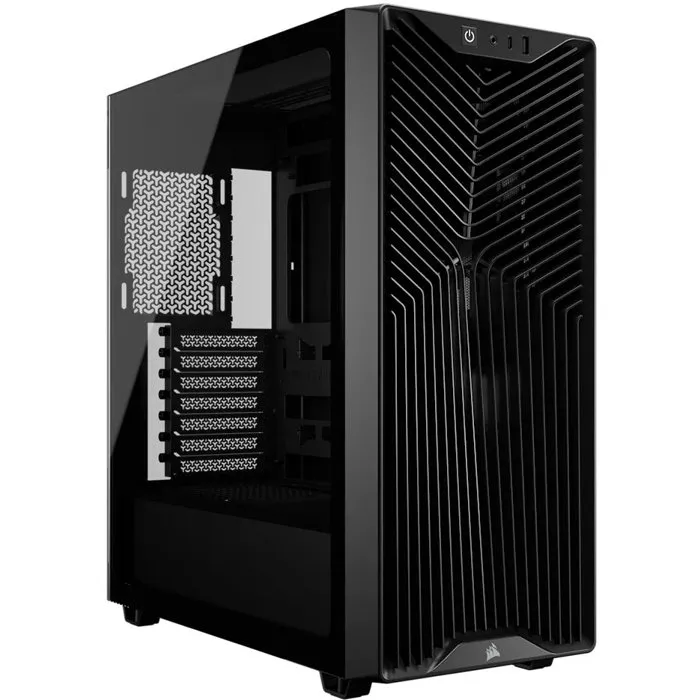 Corsair 3200D RS Boitier PC Moyen Tour Noir - 3 Ventilateurs RS120 - Compatible Carte Mere Inversee - USB Type-C Corsair 3200D RS Boitier PC Moyen Tour Noir - 3 Ventilateurs RS120 - Compatible Carte Mere Inversee - USB Type-C