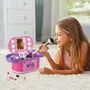 VTECH KIDISECRETS - Ma mallette beauté magique avec miroir lumineux, écran LCD et code secret - Rose - Pour enfants 5 à 12 ans