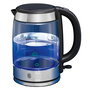 Russell Hobbs 21600-57 Bouilloire électrique Glass transparente 1,7L avec éclairage LED bleu, fonction tasse unique, filtre amovible et bec verseur précis - Inox brossé