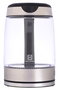 Russell Hobbs 21600-57 Bouilloire électrique Glass transparente 1,7L avec éclairage LED bleu, fonction tasse unique, filtre amovible et bec verseur précis - Inox brossé