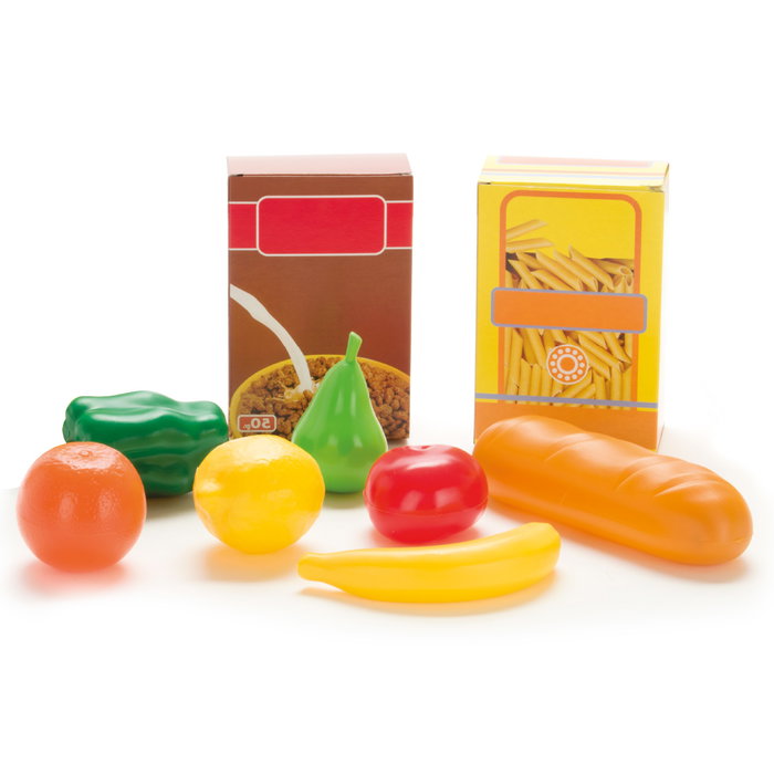 Tachan - Charriot de supermarché avec aliments, version jaune, multilingue (Anglais, Français, Allemand, Italien, Portugais, Espagnol), pour enfants 3 ans et plus Tachan - Charriot de supermarché avec aliments, version jaune, multilingue (Anglais, Français, Allemand, Italien, Portugais, Espagnol), pour enfants 3 ans et plus