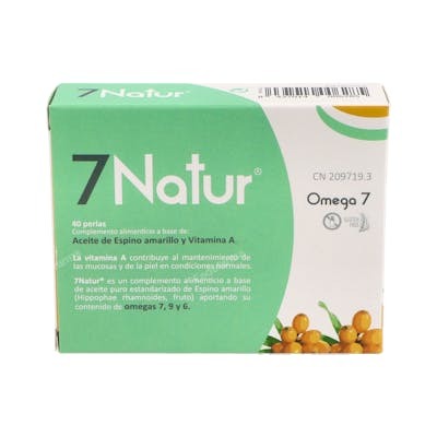 MARGAN 7Natur 40Cap. Complément alimentaire à l'huile d'argousier Oméga 7, 6, 9 avec vitamine A MARGAN 7Natur 40Cap. Complément alimentaire à l'huile d'argousier Oméga 7, 6, 9 avec vitamine A