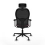 Piqueras y Crespo Chaise de Bureau avec Appui-tête 3D036G2 Rose